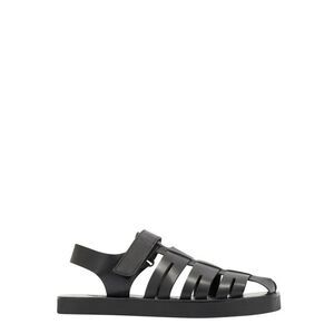 ANCIENT GREEK SANDALS Men's Gladiator Strappy Leather Sandals Men BLACK